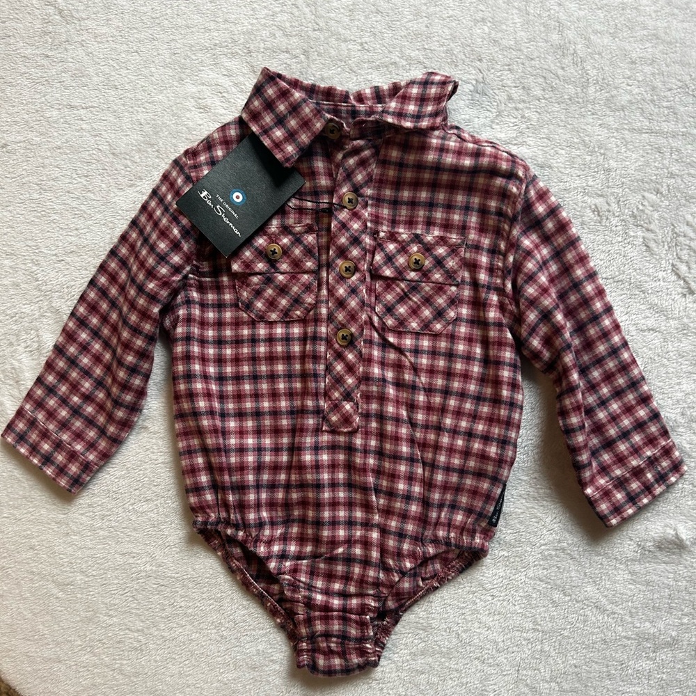 Ben Sherman NWT Button Down Onesie